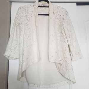 Lace Draped Blazer